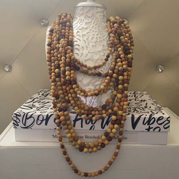 Sassy Jones Jewelry - Sassy Jones Makemba Luxe Beaded Bib